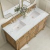 Lorelai 60" Double (Vanity Only Pricing) in Light Natural Oak